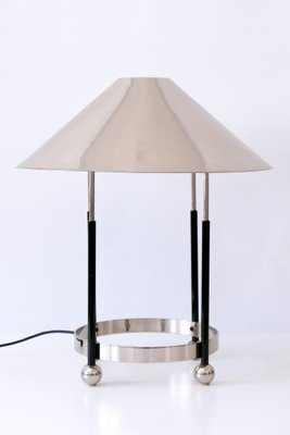 Mid-Century Modern German Nickel-Plated Brass Monumental Table Lamp, 1970s-WPT-617965