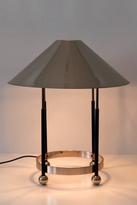 Mid-Century Modern German Nickel-Plated Brass Monumental Table Lamp, 1970s-WPT-617965