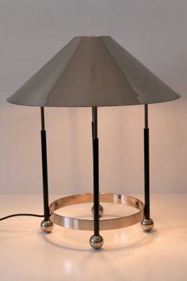 Mid-Century Modern German Nickel-Plated Brass Monumental Table Lamp, 1970s-WPT-617965