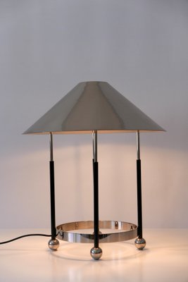 Mid-Century Modern German Nickel-Plated Brass Monumental Table Lamp, 1970s-WPT-617965