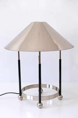 Mid-Century Modern German Nickel-Plated Brass Monumental Table Lamp, 1970s-WPT-617965