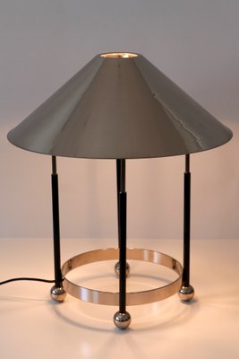 Mid-Century Modern German Nickel-Plated Brass Monumental Table Lamp, 1970s-WPT-617965