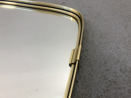 Mid-Century Modern German Rockabilly Golden Wall Mirror, 1970s-JWH-1169734