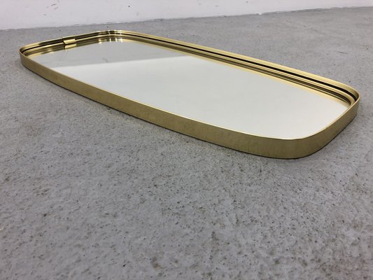 Mid-Century Modern German Rockabilly Golden Wall Mirror, 1970s-JWH-1169734