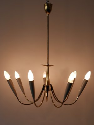 Mid-Century Modern German Seven-Flamed Sputnik Pendant Lamp or Chandelier, 1950s-WPT-1086857