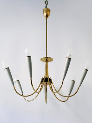 Mid-Century Modern German Seven-Flamed Sputnik Pendant Lamp or Chandelier, 1950s-WPT-1086857