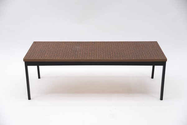 Mid-Century Modern German Square Side Table in Copper and Metal, 1960s-KQB-1240174