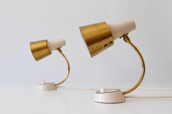 Mid-Century Modern German Table or Wall Lamps, 1950s, Set of 2-WPT-702824