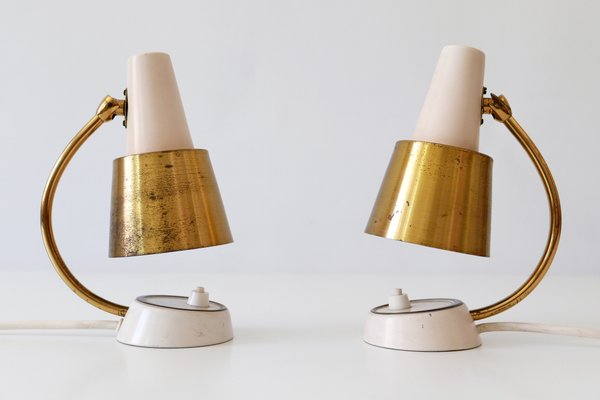 Mid-Century Modern German Table or Wall Lamps, 1950s, Set of 2-WPT-702824