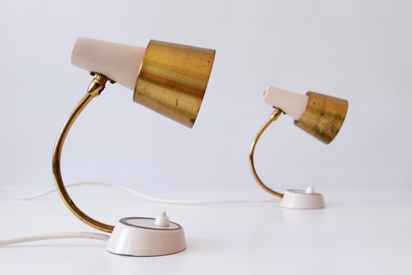 Mid-Century Modern German Table or Wall Lamps, 1950s, Set of 2-WPT-702824