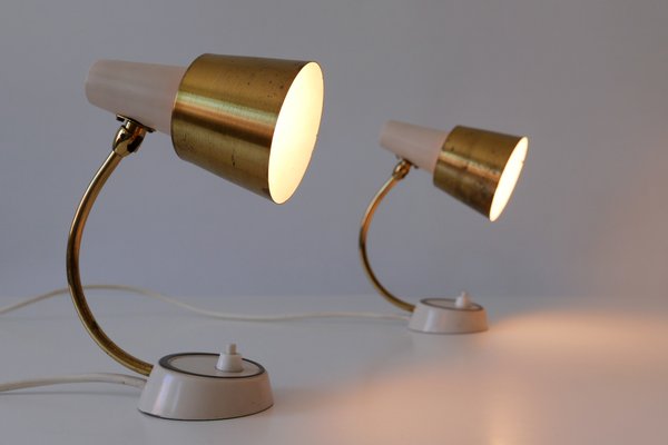 Mid-Century Modern German Table or Wall Lamps, 1950s, Set of 2-WPT-702824