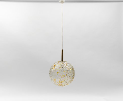 Mid-Century Modern Glass Ball Pendant Lamp by Doria Leuchten, Germany, 1960s-KQB-1737227