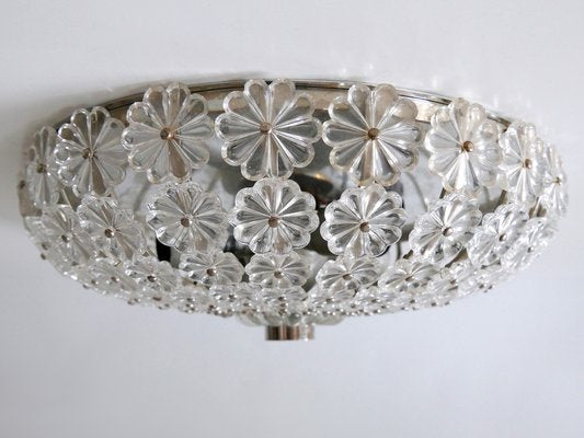 Mid-Century Modern Glass Flower Sconce by H. Richter, 1950s-WPT-1409355