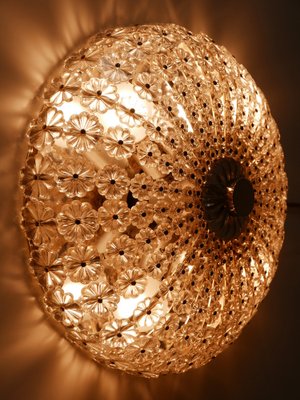 Mid-Century Modern Glass Flower Sconce by H. Richter, 1950s-WPT-1409355