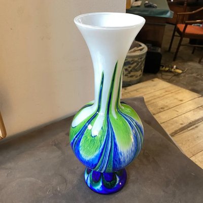 Mid-Century Modern Glass Italian Vase in Carlo Moretti Style, 1970s-NMK-1311069