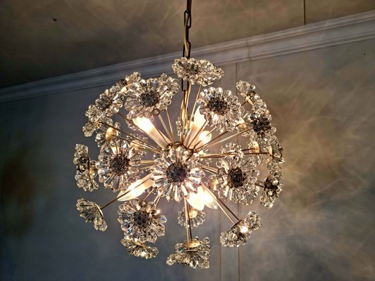 Mid-Century Modern Glass Sputnik Chandelier, 1970s-QJA-1093880