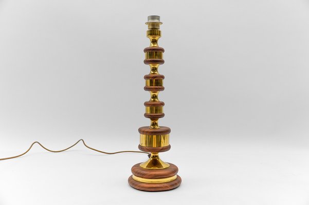 Mid-Century Modern Gold Table Lamp Base, Germany, 1960s-KQB-1782654