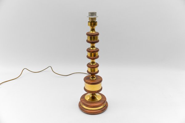 Mid-Century Modern Gold Table Lamp Base, Germany, 1960s-KQB-1782654