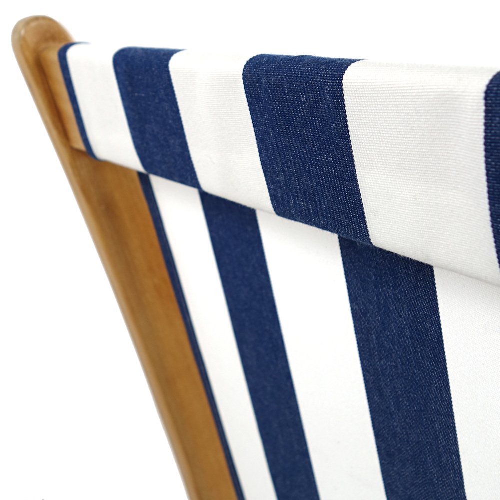 Mid-Century Modern Gracias Lacquered Wooden Folding Deck Chairs, Set of 2