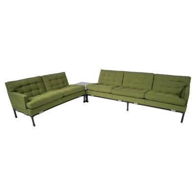 Mid-Century Modern Green Modular Sofa, Italy, 1970s-FGA-2042652