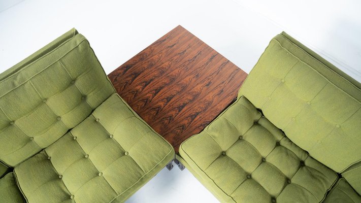 Mid-Century Modern Green Modular Sofa, Italy, 1970s-FGA-2042652