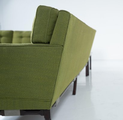 Mid-Century Modern Green Modular Sofa, Italy, 1970s-FGA-2042652