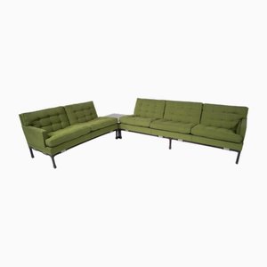 Mid-Century Modern Green Modular Sofa, Italy, 1970s-FGA-2042652