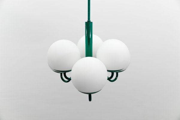 Mid-Century Modern Green Sputnik Pendant Lamp by Kaiser Leuchten, Germany, 1960s-KQB-2027994