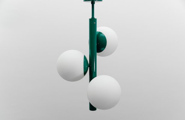 Mid-Century Modern Green Sputnik Pendant Lamp by Kaiser Leuchten, Germany, 1960s-KQB-2028014