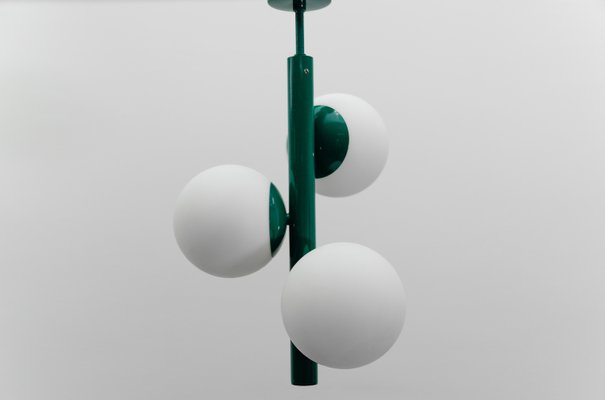 Mid-Century Modern Green Sputnik Pendant Lamp by Kaiser Leuchten, Germany, 1960s-KQB-2028014