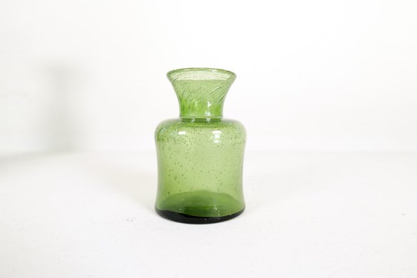 Mid-Century Modern Green Vases attributed to Erik Hoglund for Kosta, Sweden, 1960s, Set of 6-UYK-1723502