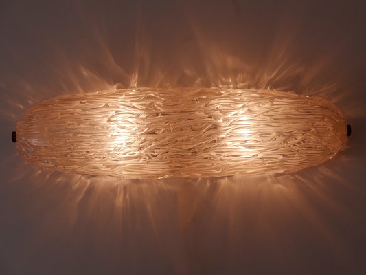 Mid-Century Modern Iridescent Murano Glass Ceiling Lamp or Sconce, 1950s-WPT-1369278