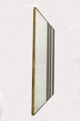 Mid-Century Modern Italian 2-Tone Wall Mirror, 1970s-FER-1311755