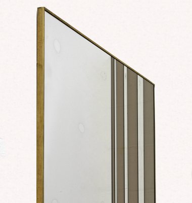 Mid-Century Modern Italian 2-Tone Wall Mirror, 1970s-FER-1311755