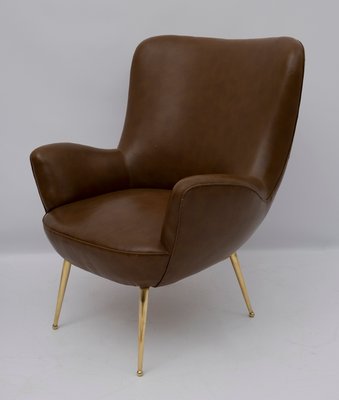 Mid-Century Modern Italian Armchairs, 1950s, Set of 2-FER-951872