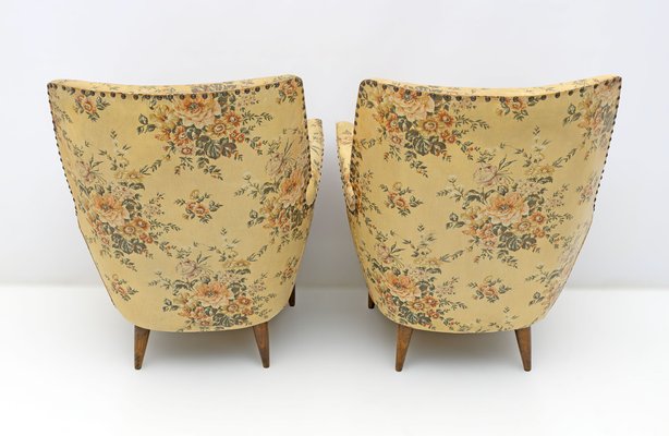 Mid-Century Modern Italian Armchairs from Isa Bergamo, 1950s, Set of 2-FER-1779551