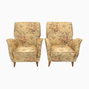 Mid-Century Modern Italian Armchairs from Isa Bergamo, 1950s, Set of 2-FER-1779551