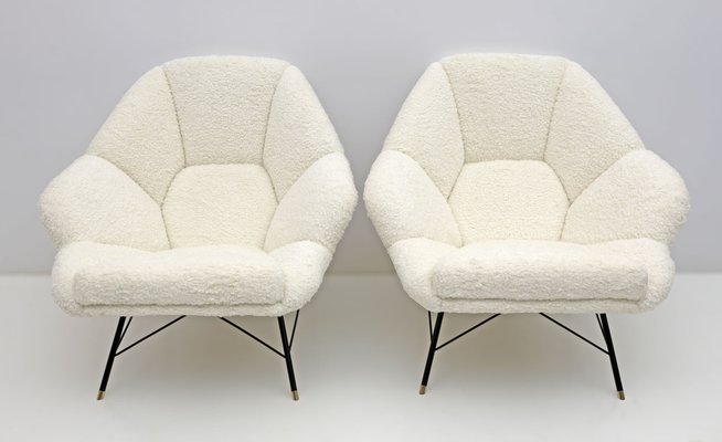 Mid-Century Modern Italian Armchairs, Set of 2-FER-1781347