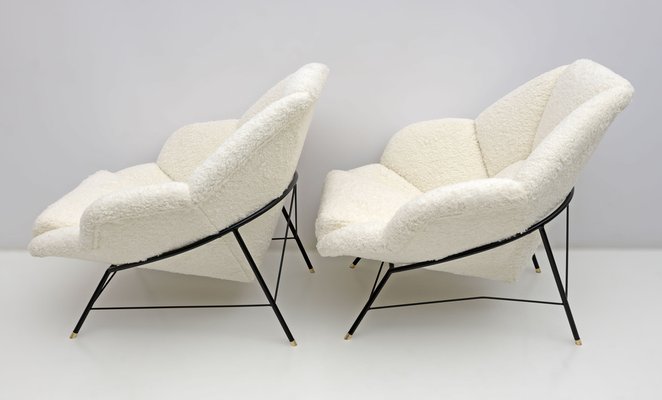 Mid-Century Modern Italian Armchairs, Set of 2-FER-1781347