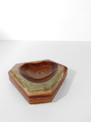 Mid-Century Modern Italian Ashtray in Carved Green Onyx Marble, 1960s-UIW-2041707