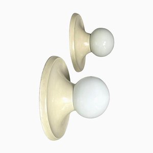 Mid-Century Modern Italian Ball Wall Lamps attributed to Castiglioni for Flos, 1960s, Set of 2-GDD-1820456