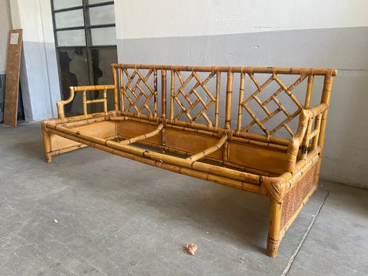 Mid-Century Modern Italian Bamboo Sofa by Vivai Del Sud-DHH-1361970