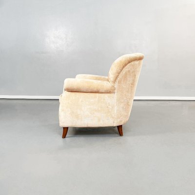 Mid-Century Modern Italian Beige Wooden Armchairs, 1960s, Set of 2-GDD-1324655