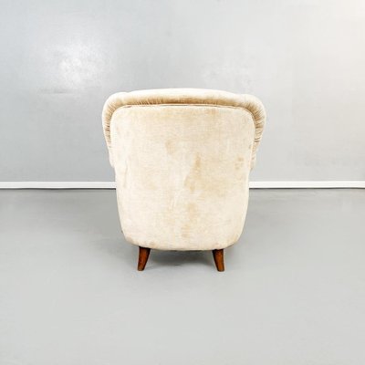 Mid-Century Modern Italian Beige Wooden Armchairs, 1960s, Set of 2-GDD-1324655