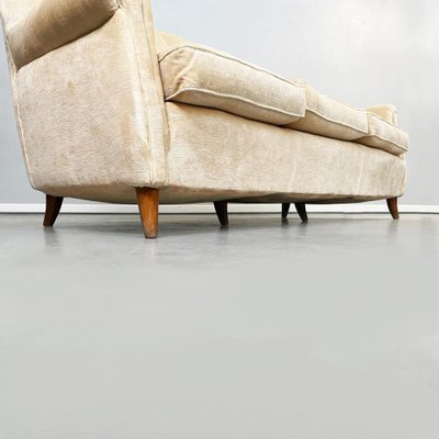 Mid-Century Modern Italian Beige Wooden Sofa, 1960s-GDD-1324653