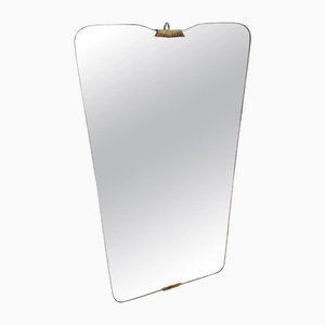 Mid-Century Modern Italian Biscuit Shaped Wall Mirror, 1950s-NMK-2043753