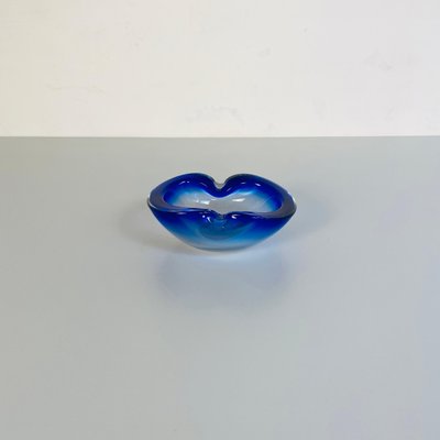 Mid-Century Modern Italian Blue Murano Glass Oval Object Holder, 1970s-GDD-1097064