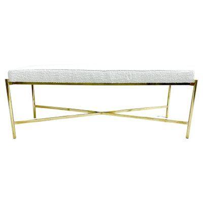 Mid-Century Modern Italian Brass Bench, 1970s-FGA-1441744