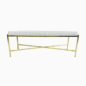 Mid-Century Modern Italian Brass Bench, 1970s-FGA-1441744