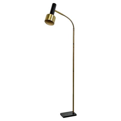 Mid-Century Modern Italian Brass & Metal Adjustable Floor Lamp from Stilux, 1960s-GDD-1260501